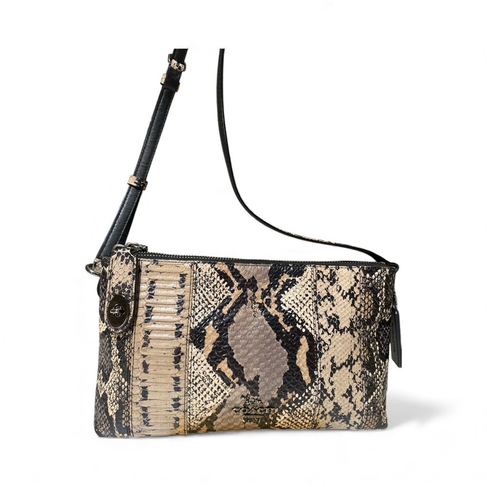 Coach Exotic 🐍 Embossed Leather Crosby Crossbody EUC - Picture 4 of 17